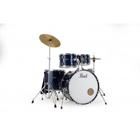 PEARL PEARL batteria ROADSHOW 5pz completa di hardware e piatti Sabian,  colore ROYAL BLUE METALLIC 743