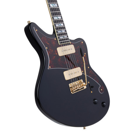 DANGELICO DELUXE BEDFORD (WITH TREMOLO) SOLID BLACK