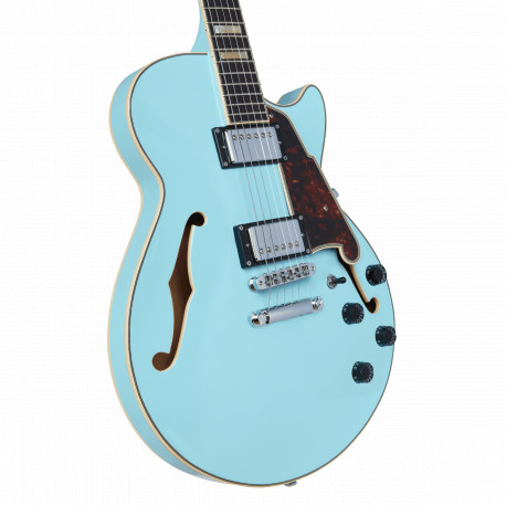 DANGELICO PREMIER SS (with stop-bar tailpiece) SKY BLUE
