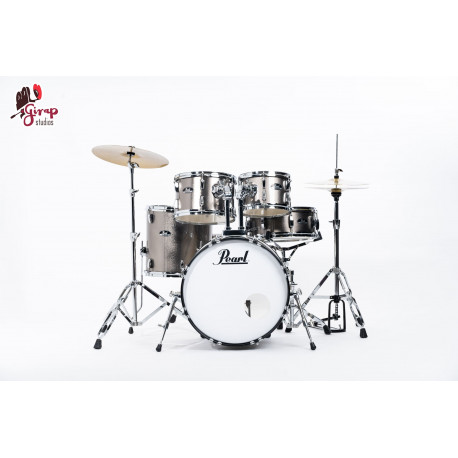 PEARL PEARL batteria ROADSHOW 5pz cassa 20  completa di hardware e piatti colore BRONZE METALLIC 707